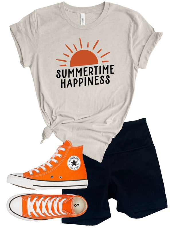 Summertime Happiness Softstyle Graphic Tee
