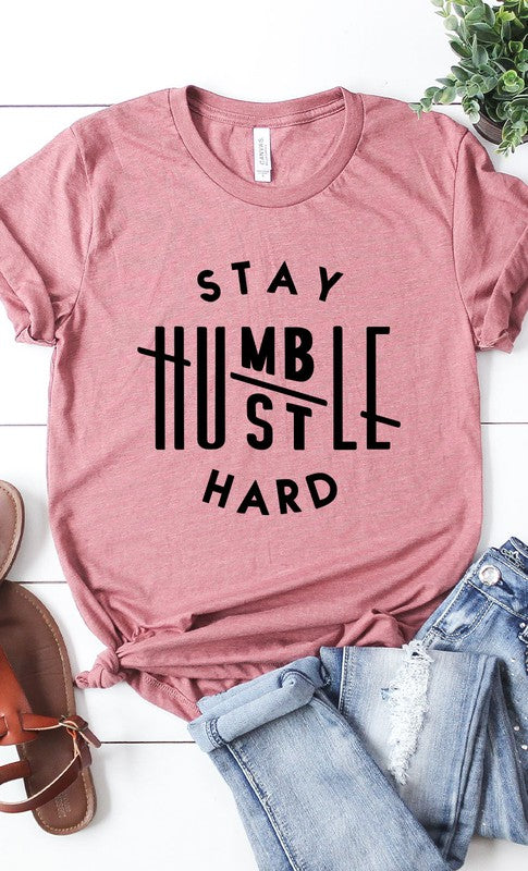 Stay Humble Hustle Hard Graphic Tee PLUS