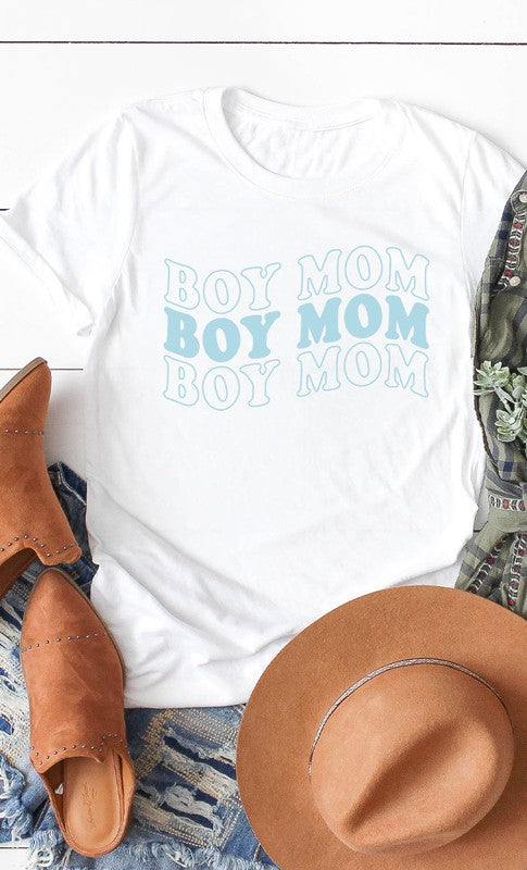 Retro Boy Mom Graphic Tee