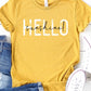 Hello Sunshine distressed graphic tee