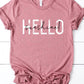 Hello Sunshine distressed graphic tee