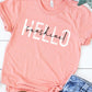 Hello Sunshine distressed graphic tee