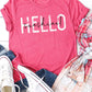 Hello Sunshine distressed graphic tee
