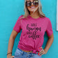 Half Human Half Coffee Graphic Tee