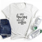 Half Human Half Coffee Graphic Tee