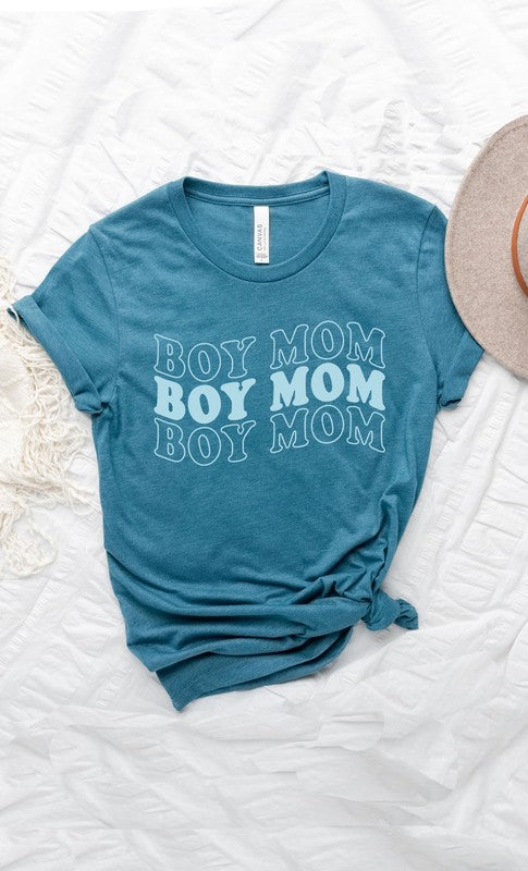 Retro Boy Mom Graphic Tee