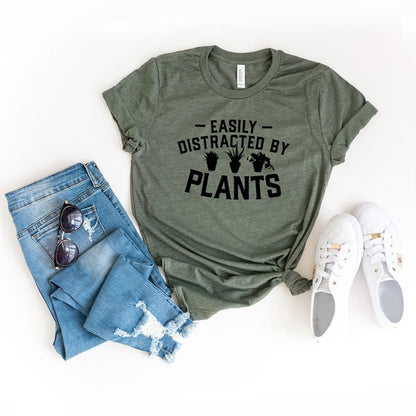 Easily Distracted By Plants Bold Tee