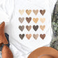 Neutral Heart Grid Graphic Tee PLUS