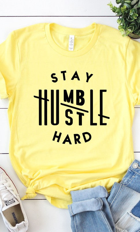 Stay Humble Hustle Hard Graphic Tee PLUS
