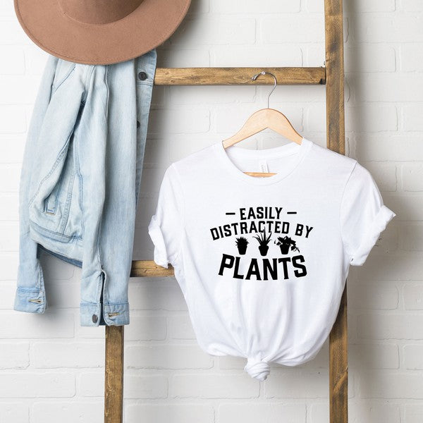 Easily Distracted By Plants Bold Tee