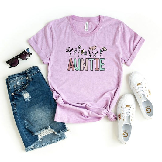 Auntie Flowers Short Sleeve Graphic Tee