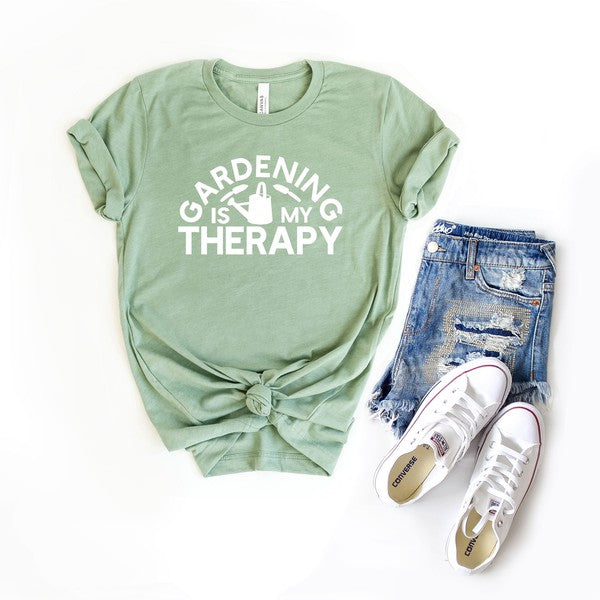 Gardening Is My Therapy Watering Can Tee