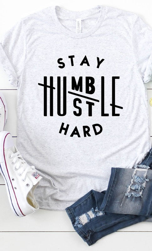 Stay Humble Hustle Hard Graphic Tee PLUS