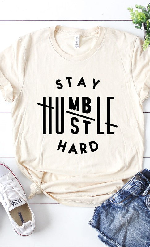 Stay Humble Hustle Hard Graphic Tee PLUS